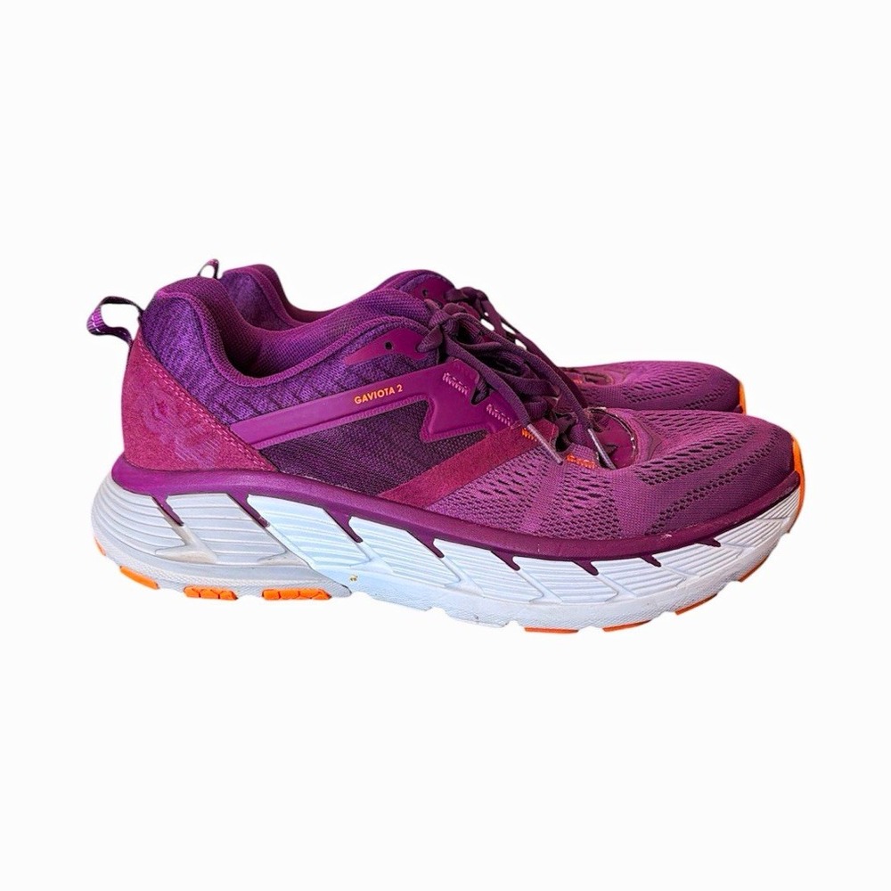 HOKA ONE ONE Gaviota 2 Running Shoes Purple size 9 Walking Comfort Gym Outdoors